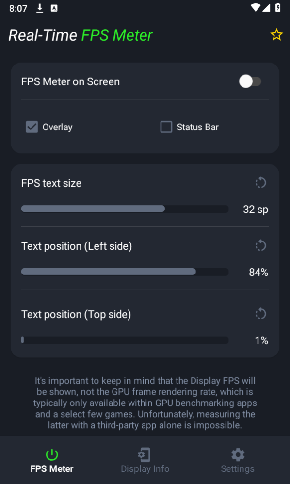 手机帧率显示器app(FPS Meter)