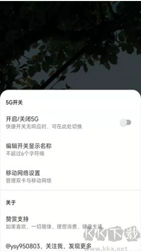 miui状态栏5g开关（FiveGSwitcher）